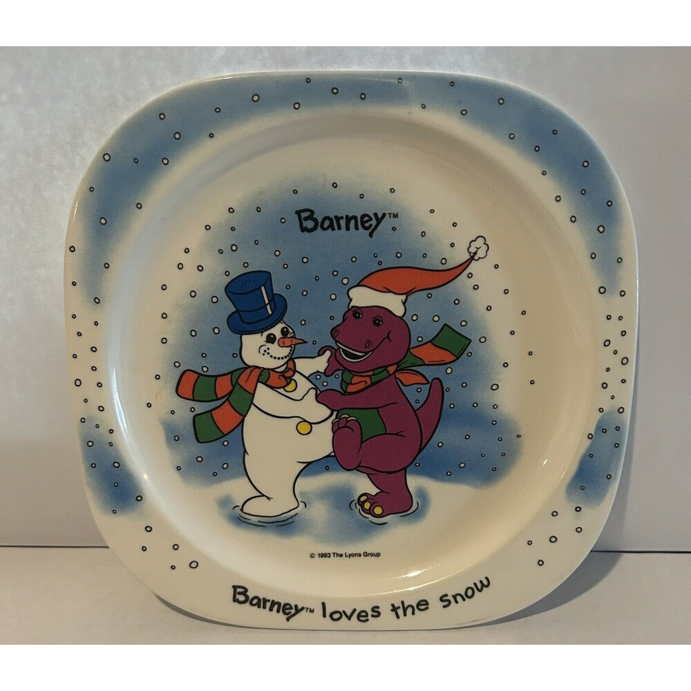 Barney Vintage 1993 Plate
